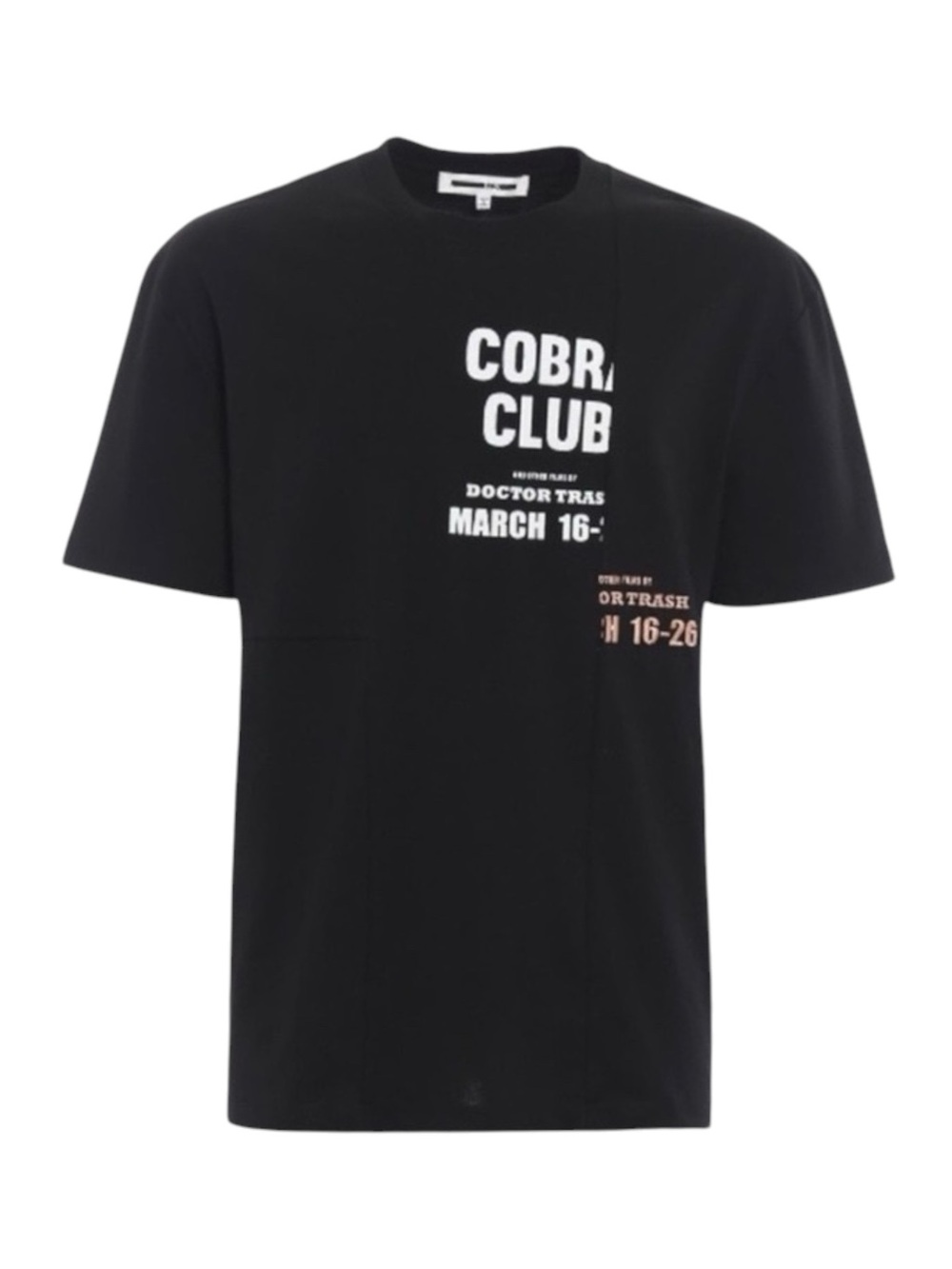new McQ • Alexander McQueen ★ Cobra Club Patchwork Tee T Shirt ★ Black Large ★ - Picture 3 of 16